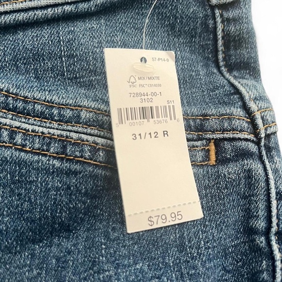 NWT GAP Women's Y2K low rise Flare Jeans in Classic Blue sz 12 regular - Picture 5 of 6